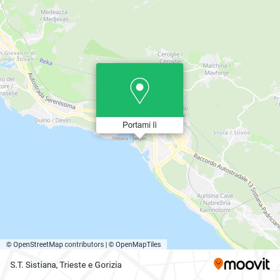 Mappa S.T. Sistiana