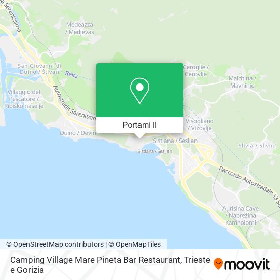 Mappa Camping Village Mare Pineta Bar Restaurant