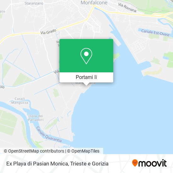 Mappa Ex Playa di Pasian Monica