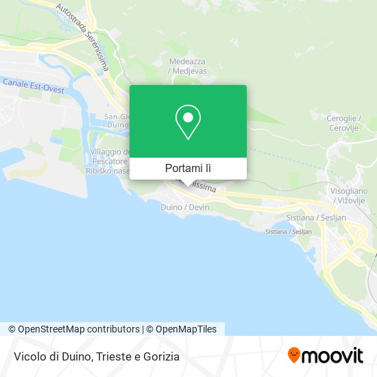 Mappa Vicolo di Duino