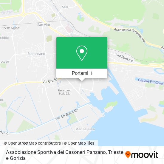 Mappa Associazione Sportiva dei Casoneri Panzano