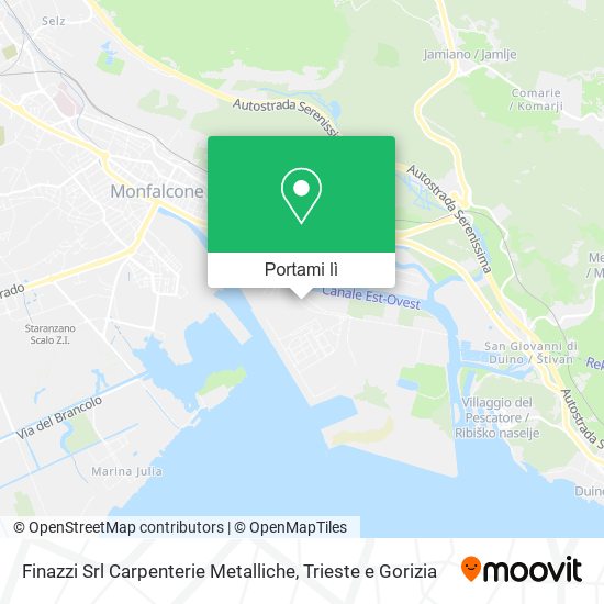 Mappa Finazzi Srl Carpenterie Metalliche