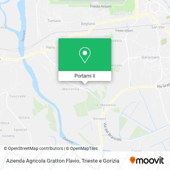Mappa Azienda Agricola Gratton Flavio