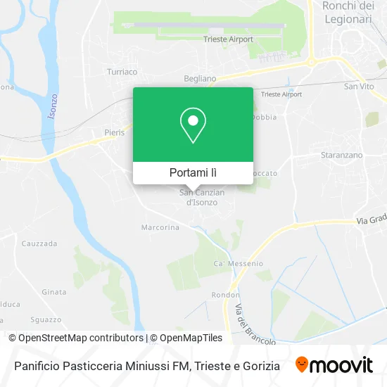Mappa Panificio Pasticceria Miniussi FM