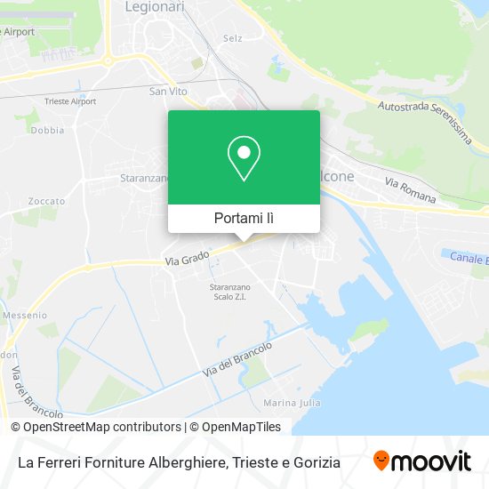 Mappa La Ferreri Forniture Alberghiere