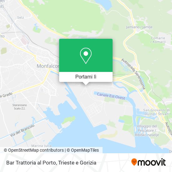 Mappa Bar Trattoria al Porto