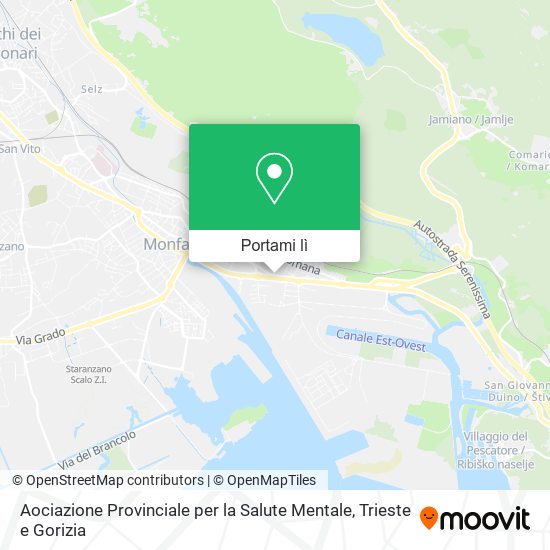 Mappa Aociazione Provinciale per la Salute Mentale