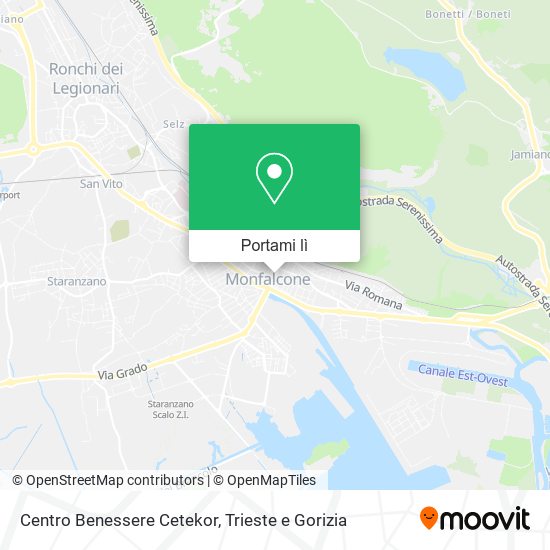Mappa Centro Benessere Cetekor