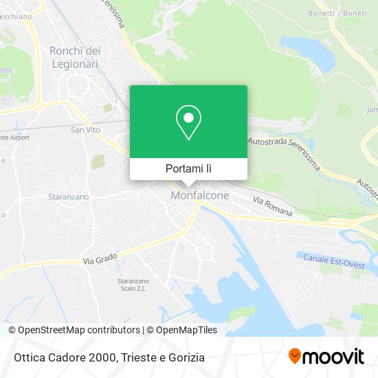 Mappa Ottica Cadore 2000