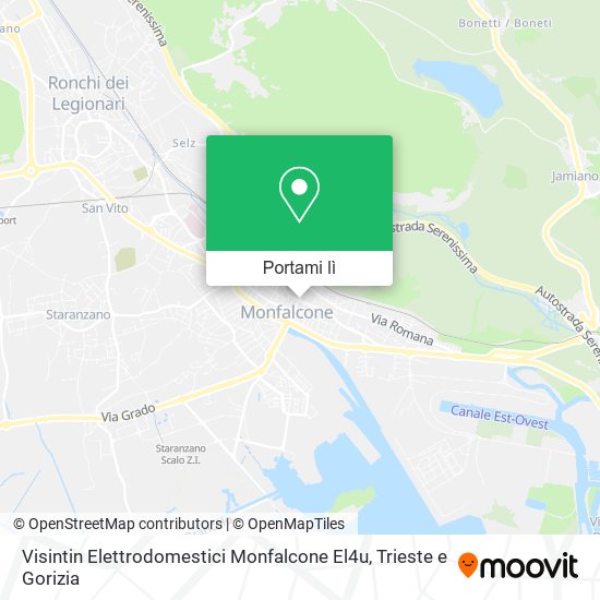 Mappa Visintin Elettrodomestici Monfalcone El4u