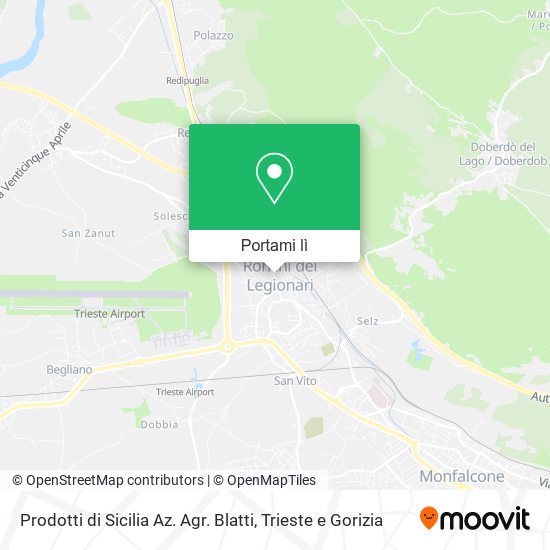 Mappa Prodotti di Sicilia Az. Agr. Blatti