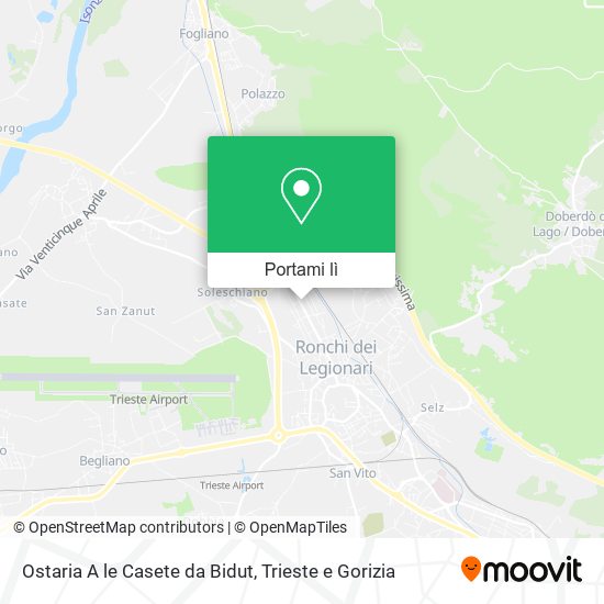 Mappa Ostaria A le Casete da Bidut