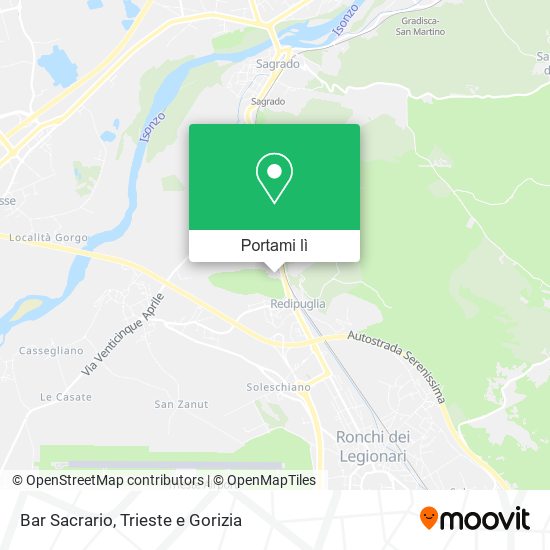 Mappa Bar Sacrario