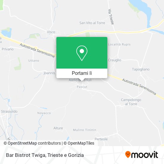 Mappa Bar Bistrot Twiga