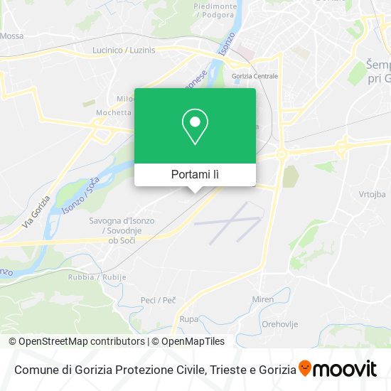 Mappa Comune di Gorizia Protezione Civile