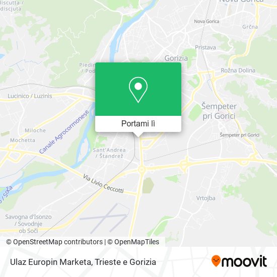Mappa Ulaz Europin Marketa