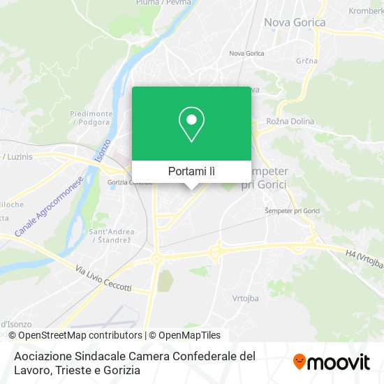 Mappa Aociazione Sindacale Camera Confederale del Lavoro
