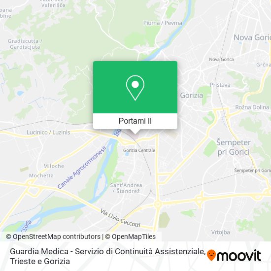 Mappa Guardia Medica - Servizio di Continuità Assistenziale
