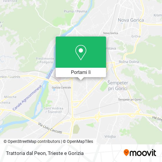 Mappa Trattoria dal Peon