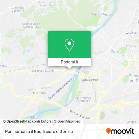 Mappa Paninomania il Bar