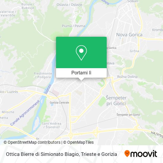 Mappa Ottica Bierre di Simionato Biagio