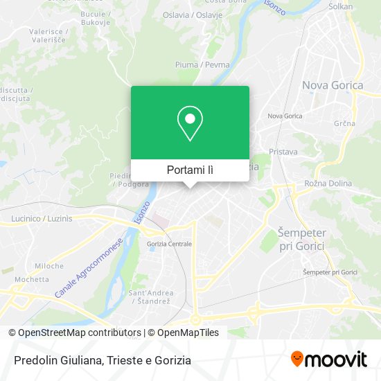 Mappa Predolin Giuliana
