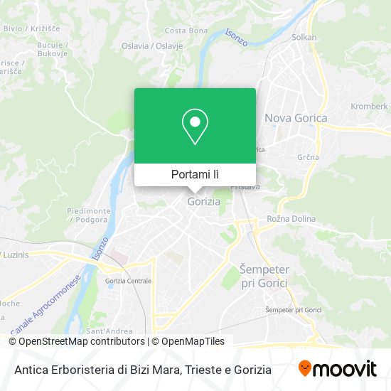 Mappa Antica Erboristeria di Bizi Mara