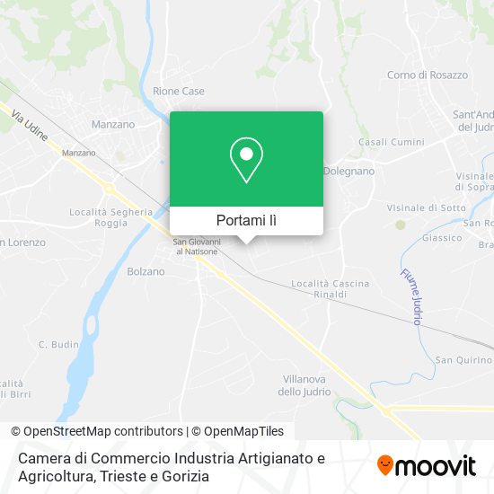Mappa Camera di Commercio Industria Artigianato e Agricoltura