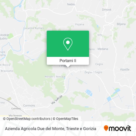 Mappa Azienda Agricola Due del Monte