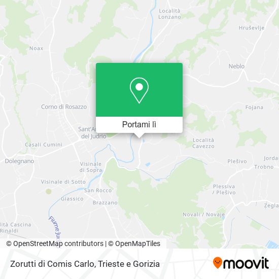 Mappa Zorutti di Comis Carlo