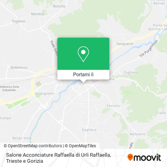 Mappa Salone Acconciature Raffaella di Urli Raffaella
