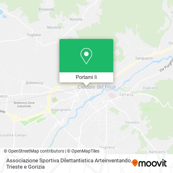 Mappa Associazione Sportiva Dilettantistica Arteinventando