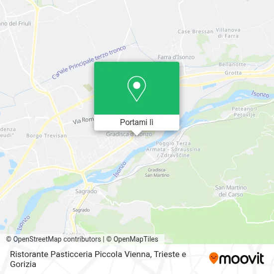 Mappa Ristorante Pasticceria Piccola Vienna