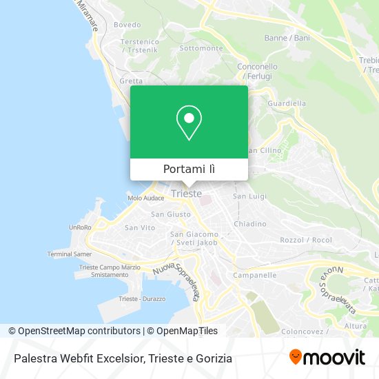 Mappa Palestra Webfit Excelsior