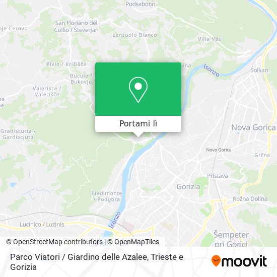 Mappa Parco Viatori / Giardino delle Azalee