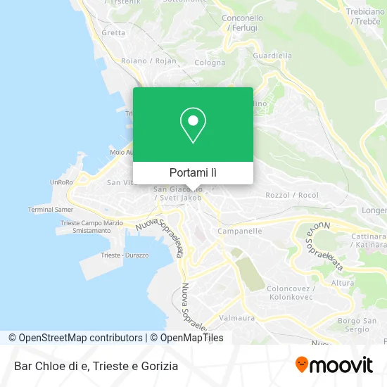 Mappa Bar Chloe di e