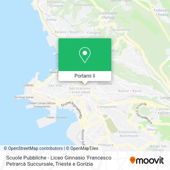 Mappa Scuole Pubbliche - Liceo Ginnasio 'Francesco Petrarcà Succursale