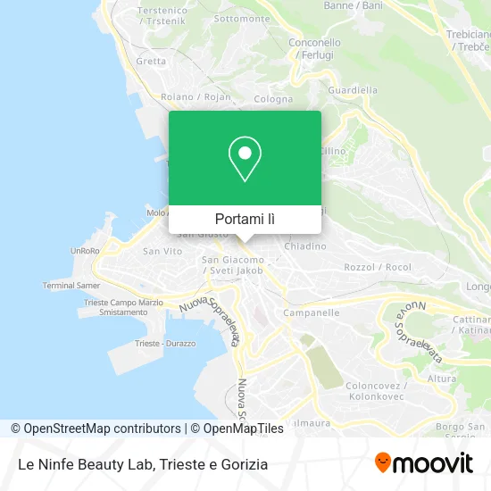 Mappa Le Ninfe Beauty Lab