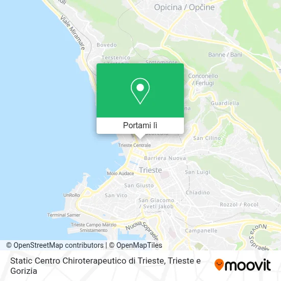 Mappa Static Centro Chiroterapeutico di Trieste