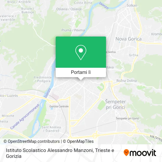 Mappa Istituto Scolastico Alessandro Manzoni
