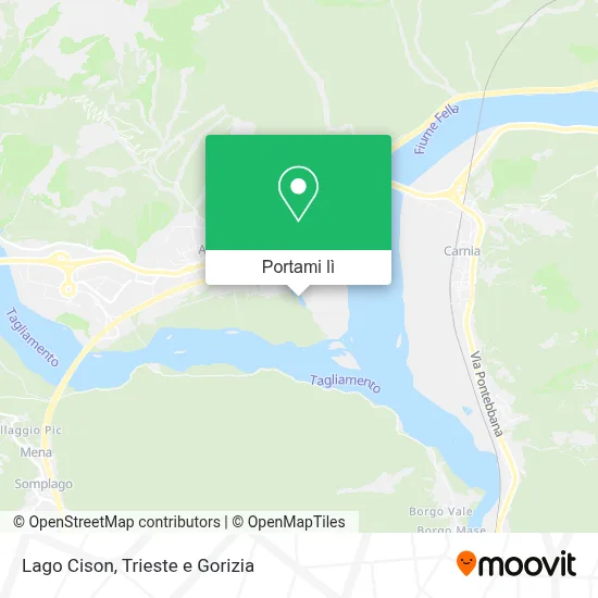 Mappa Lago Cison