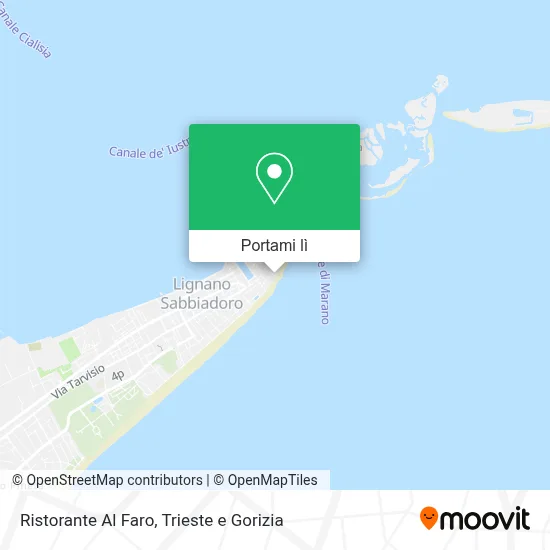 Mappa Ristorante Al Faro