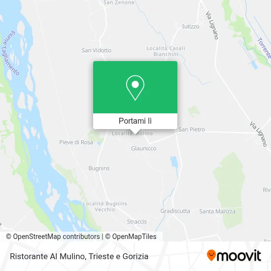 Mappa Ristorante Al Mulino