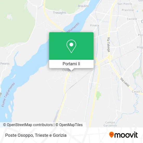 Mappa Poste Osoppo
