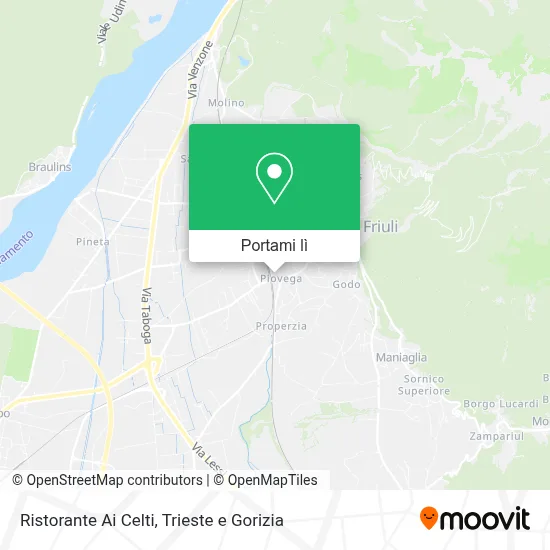 Mappa Ristorante Ai Celti