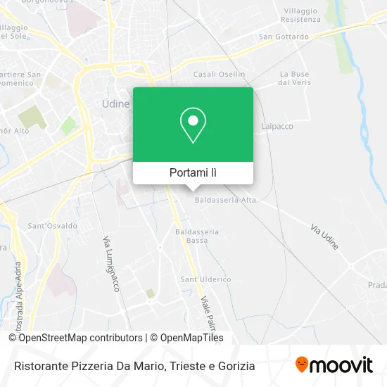 Mappa Ristorante Pizzeria Da Mario