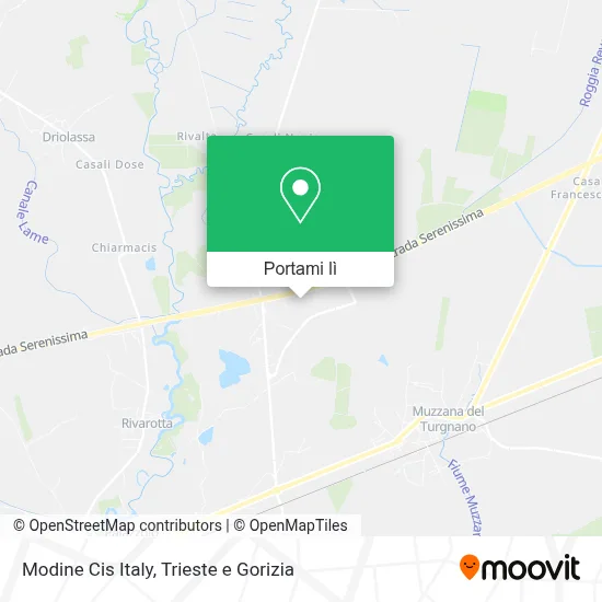 Mappa Modine Cis Italy