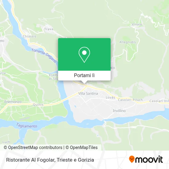 Mappa Ristorante Al Fogolar