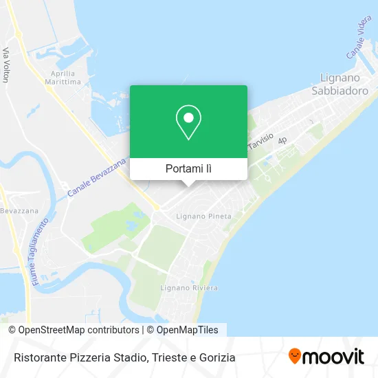 Mappa Ristorante Pizzeria Stadio