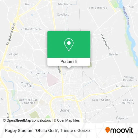 Mappa Rugby Stadium "Otello Gerli"